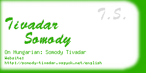 tivadar somody business card